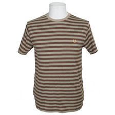 Fred Perry Breton Stripe Tee Green