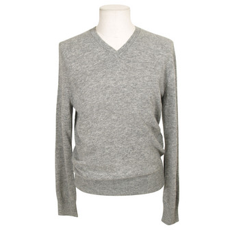 Acne Atlas Grey V-Neck Knit