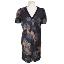 Cacharel Printed Dress Navy