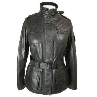 Barbour Leather Nation Jacket Black