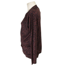 Marc by Marc Jacobs Leopard Print Cardigan / Maroon