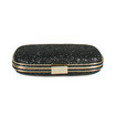 Anya Hindmarch Black Glitter Marano Clutch