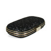 Anya Hindmarch Black Glitter Marano Clutch