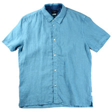 Paul Smith Jeans Short Sleeve Linen Shirt / Turquoise