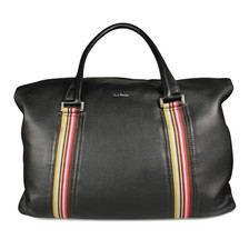 Paul Smith Accessories Black Leather Holdall