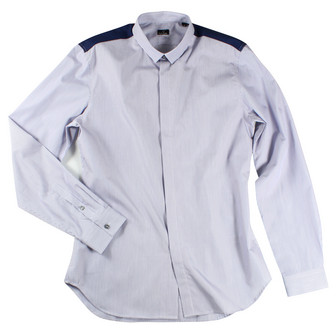 PS Paul Smith Blue Contrast Yoke Shirt