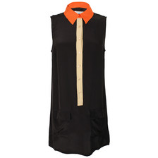 Equipment Lucinda Contrast Dress / Black