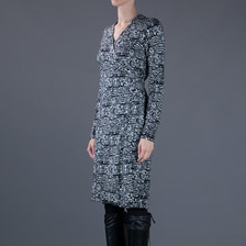 DVF Zalda Bis Dress / Black & White