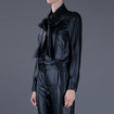 DVF Eddie Laquer Shirt / Black