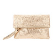 Anya Hindmarch Huxley Woven Clutch / Gold