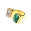Aamaya by Priyanka Rose Emerald Ring / Rose