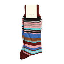 Paul Smith Accessories Bright Stripe Socks / Pink