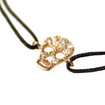 Aamaya by Priyanka Skull Cord Bracelet / Black