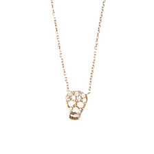 Aamaya by Priyanka Skull Necklace / Rose Gold