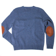 Polo Ralph Lauren Suede Elbow Knit / Blue