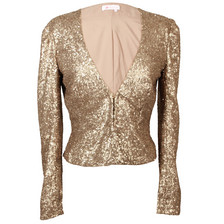 Project D Dakota Sequin Jacket / Gold