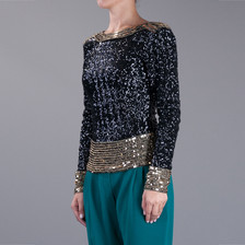 By Malene Birger Petrizio Sequin Top / Black