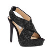 DVF Zia Glitter Heels / Black DVF Zia Glitter Heels / Black