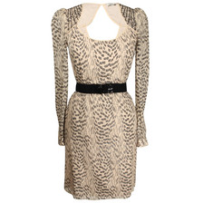Hoss Intropia Silk Dress with Lurex / Stone