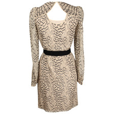 Hoss Intropia Silk Dress with Lurex / Stone