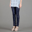 Joseph Leather Leggings / Navy