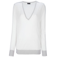 Joseph V-Neck Cashair Knit / Ecru