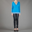 Joseph V-Neck Cashair Knit / Turquoise