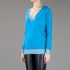 Joseph V-Neck Cashair Knit / Turquoise