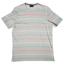 Paul Smith Jeans Multi Stripe T-Shirt / Grey Marl