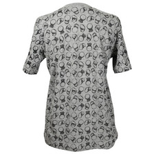 Markus Lupfer Rings Embroid T-Shirt / Grey Marl