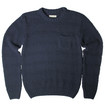Oliver Spencer Moss Stripe Crew / Navy