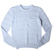 Oliver Spencer Moss Stripe Crew / Sky Blue