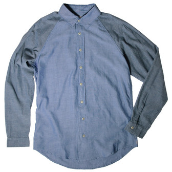 Folk Raglan Shirt / Blue