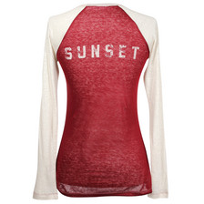 Etoile Isabel Marant Reed Long Sleeve Top / Burgundy