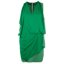 Acne Mallory Contrast Dress / Green