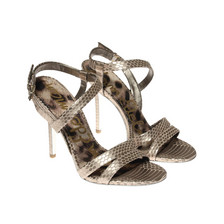 Sam Edelman Abbott Snake Sandal / Pewter