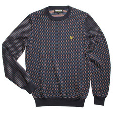 Lyle & Scott Jacquard Knit / Navy