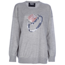 Markus Lupfer Diamond Ring Knit / Grey