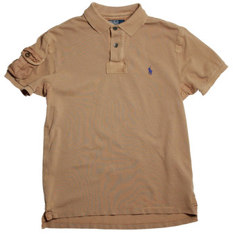 Polo Ralph Lauren Weathered Mesh Polo / Khaki