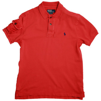 Polo Ralph Lauren Weathered Mesh Polo / Red