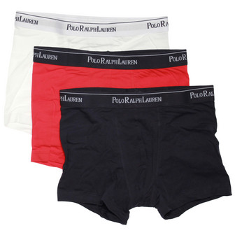 Polo Ralph Lauren 3 Pack Pouch Trunks / White