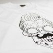 Sugarskull Quiff Skull T-Shirt / White