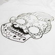 Sugarskull Quiff Skull T-Shirt / White