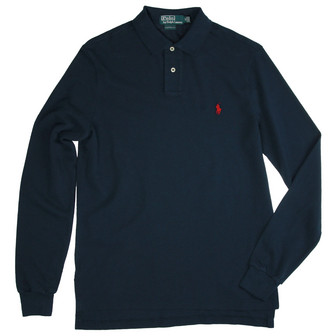 Polo Ralph Lauren LS Custom Polo / Navy