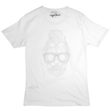 Sugarskull Glasses Skull T-Shirt / White