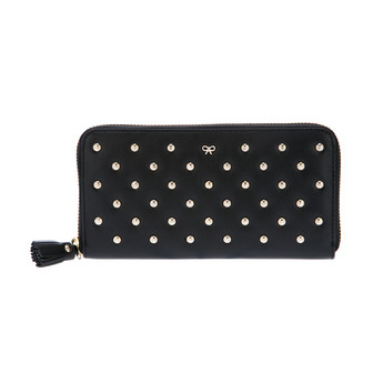 Anya Hindmarch Joss Velvet Calf Purse / Black