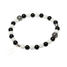 Sugarskull Titan Bracelet / Black & White
