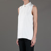 Victoria Beckham Denim Petersham Shirt / Ivory